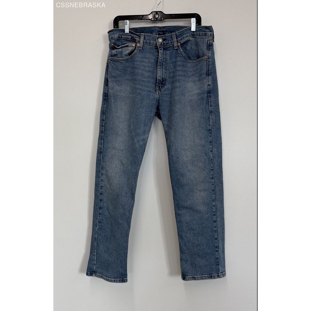 Levi's 505 Blue regular fit men's jeans in a medium wash with -‎ Size 34x30